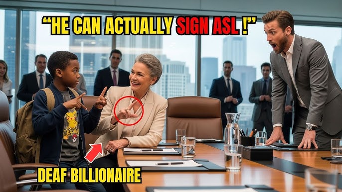 No One Could Understand Billionaire's Deaf Mother at Meeting — Until a Black 10-Year-Old Stepped In
