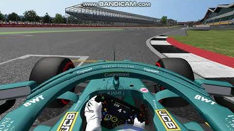 [rFactor] F1 2021 - Aston Martin AMR21 onboard lap at Silverstone