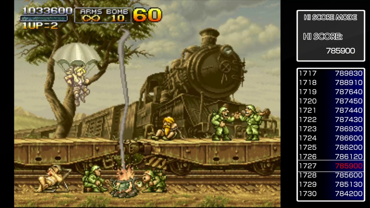 ACA NEOGEO Metal Slug 2 - Highscore mode 1.000.000 points - YouTube 