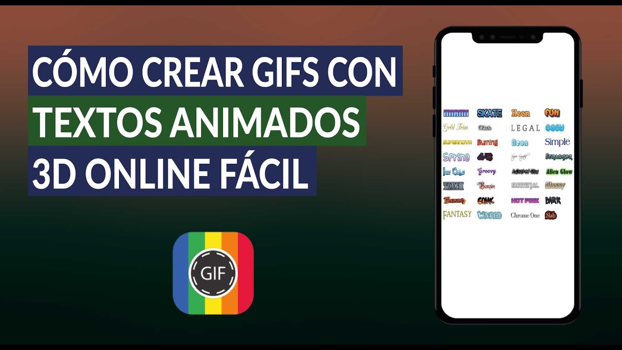 Cómo Crear GIF con Textos Animados 3D Online de Manera Fácil y Rápida 