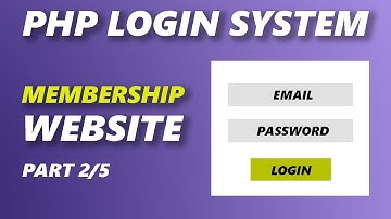 PHP with MySQL - Login and Register System - Part 2