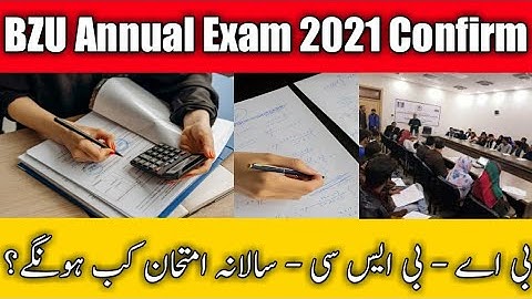 BZU Ba Bsc Annual Exam 2021 Confirm | Annual Exam Date 2021 | Info With Shoaib
