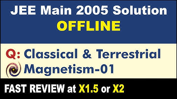 JEE Main 2005 Physics Solutions | Classical & Terrestrial Magnetism-01