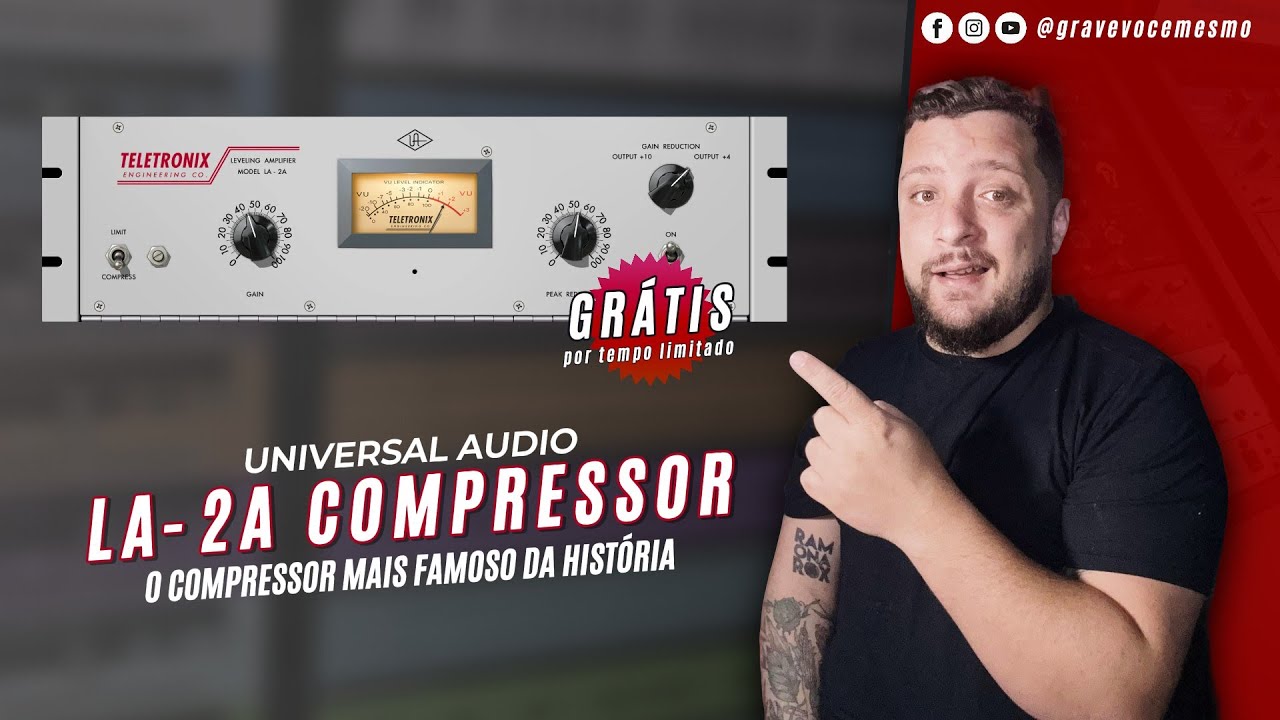 UAD LA-2A GRÁTIS POR TEMPO LIMITADO