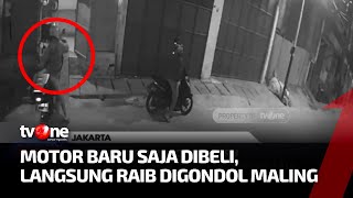 Apes, Motor Berumur Dua Minggu Digasak Curanmor dan Aksi Terekam Kamera Pengawas | Sidik Jari tvOne