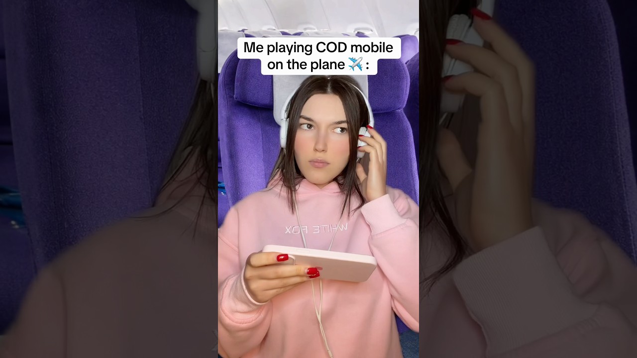 When You Play COD Mobile On Plane