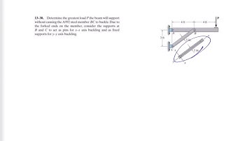 Mechanics of Materials - Column buckling example 5