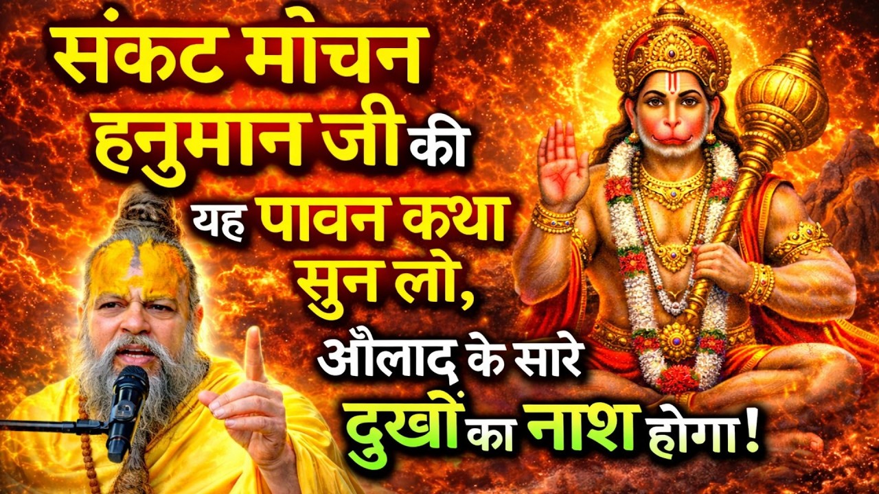 संकट मोचन हनुमान जी की यह पावन कथा सुन लो, औलाद के सारे दुखों का नाश होगा ! Premanand Ji Maharaj