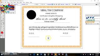 Adobe illustrator Tutorial -  How to create a Certificate screenshot 3