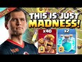 40 Super Barbarians and 2 CLONES vs MAX TH15! This is INSANE! Clash of Clans