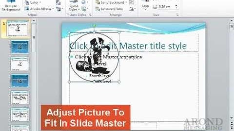 Using PowerPoint 2010 - Insert a Graphic in Slide Master View