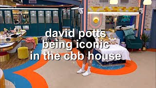 david potts being iconic in the cbb house