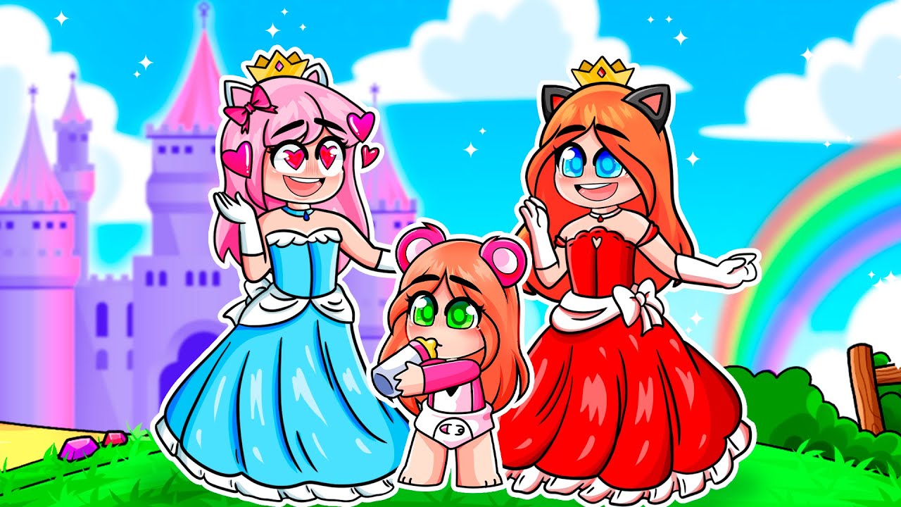 👑 Me ADOPTA una FAMILIA de PRINCESAS en ROBLOX 😍