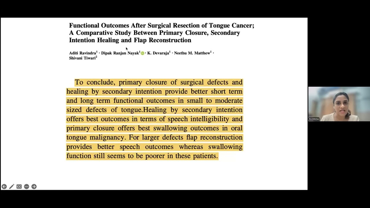 Diagnosis & management of Early Oral Cancers - Dr Florida Sarin