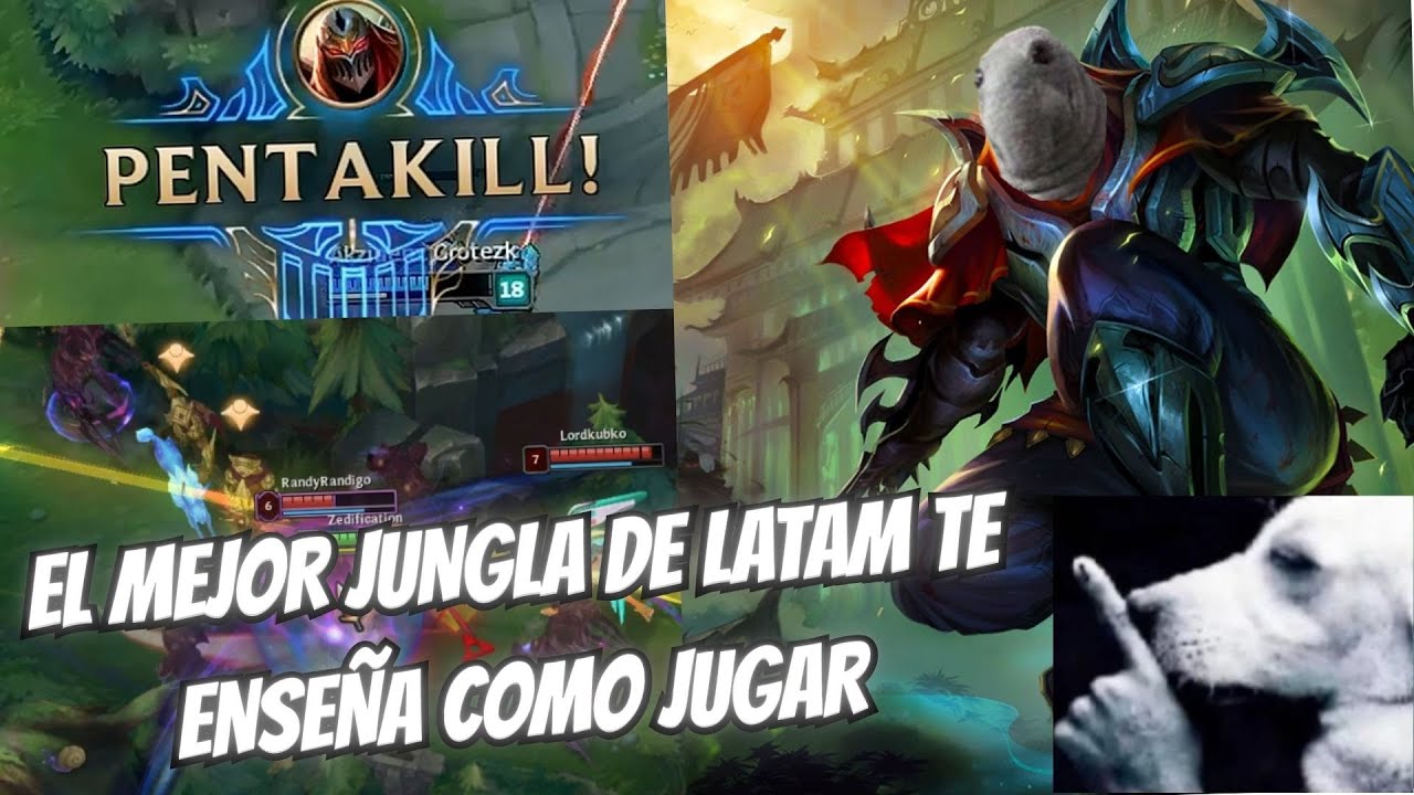 EL MEJOR JUNGLA TE ENSEÑA DE LATAM TE ENSEÑA A JUGAR ZED JUNGLA!!!!!!!