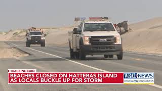 Beaches closed on Hatteras Island as locals buckle up for Hurricane Erin