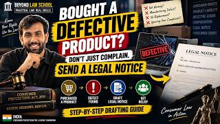 How to Draft a Legal Notice for a Defective Product | Consumer Complaint