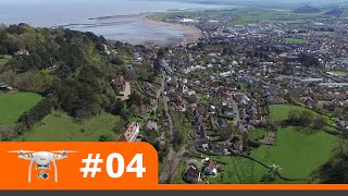 Scenic Views Of North Hill In Minehead, Somerset. Drone