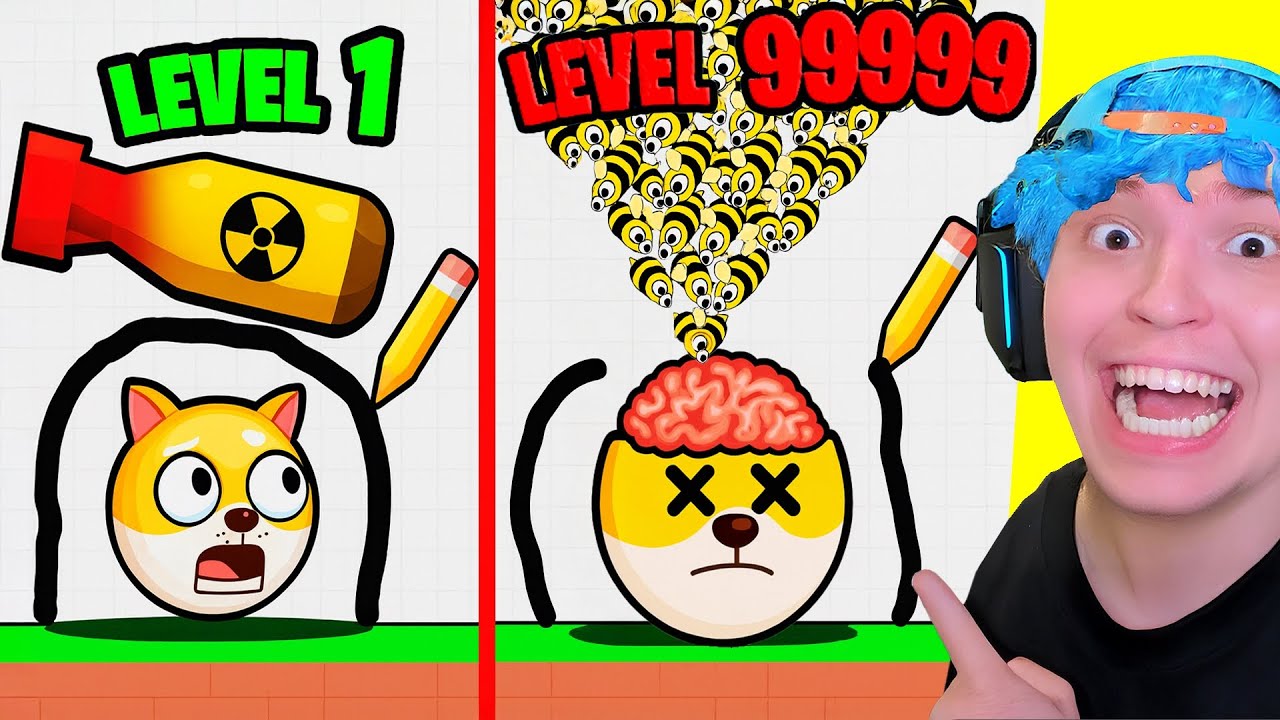 DESENHE PRA SALVAR o CACHORRO das ARMADILHAS ou MORRA!! (Save the Doge)