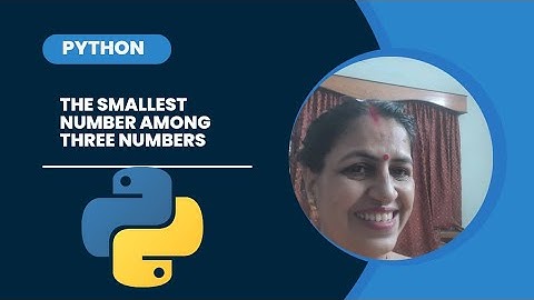 Display the smallest number among three numbers