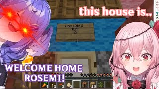 Rosemi's Reaction to Selen's C̴̮̽̐U̴͍͝R̶̻͔͐̋S̷̝͕̅E̸̡͊D̴̺̎̕ House in NIJISANJI MINECRAFT WORLD SERVER