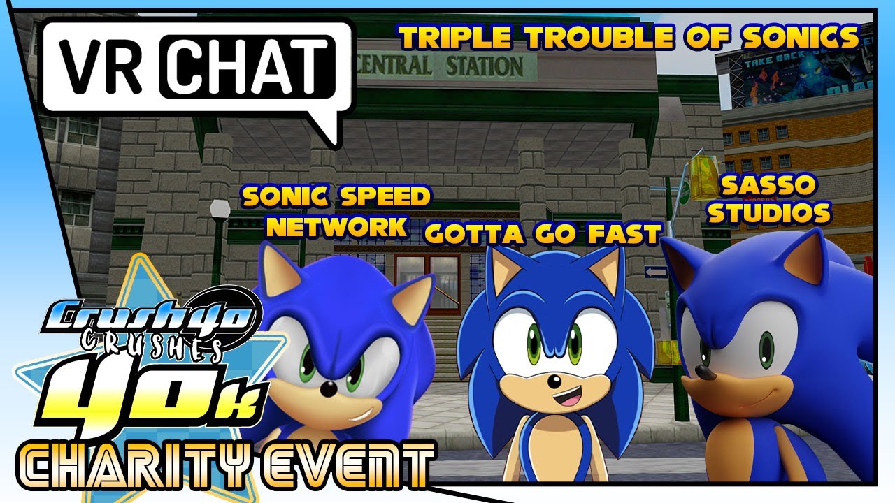 Hedgehogs Unite: Triple Hedgehog Trouble ON VRChat Ft. GottaGoFast! & Sasso Studios! Charity Stream!
