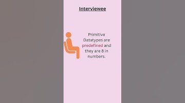What are datatypes in java? | Java Interview Question #shorts
