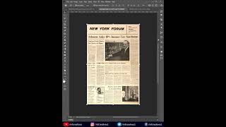 Newspaper Pattern in Photoshop | Photoshop Tutorials | Youtube Shorts #shorts #short
