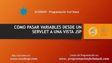 Como pasar variables desde un Servlet a una vista JSP