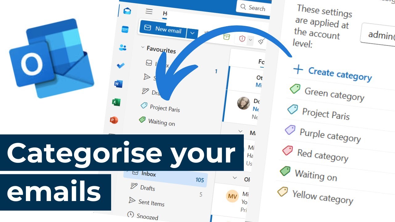 Microsoft Outlook Categorise Your Emails To Help Manage Your Inbox