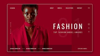Website UI Design With Slider Using HTML,CSS & JS | Landing Page Website Design Tutorial