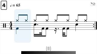 #drums | Master 32nd-Note Kick Drum Speed & Precision | Footwork Workout  Practice-Along | Lesson 34