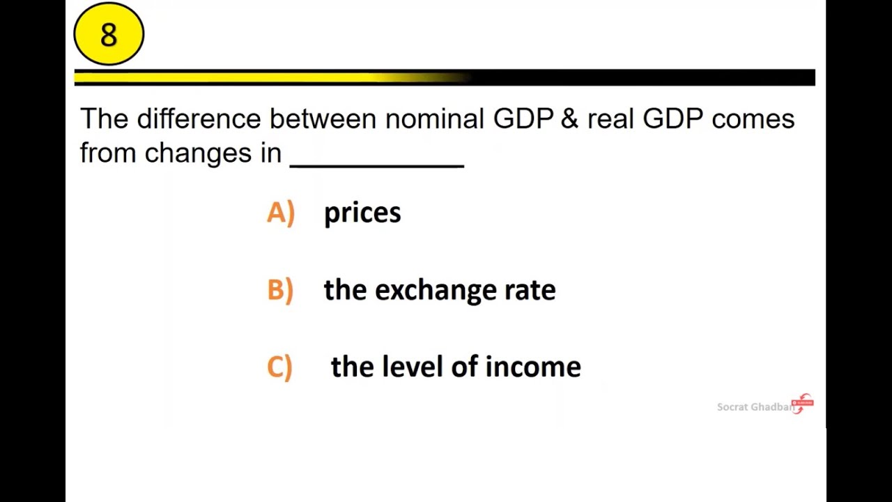 Economics Quiz Questions and Answers: Macroeconomics GDP GNP - YouTube