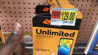 Boost mobile LG Stylo 4 price $129 @ Walmart