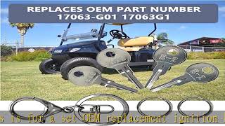 Golf Cart Keys Golf Cart Replacement Ignition Keys 4PCS Fit for EZGO Gas and Electric 1982-Up