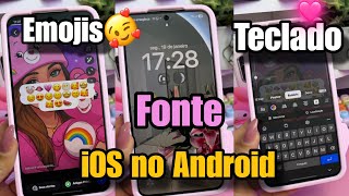 SAIU🎉EMOIS+FONTE+TECLADO DO iPHONE NO ANDROID✅ screenshot 5