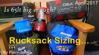 Rucksack Sizing