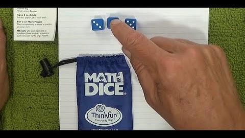 How to Play the Math Dice Game - Simple and Easy - Modified Game Options for Everyone - Tutorial
