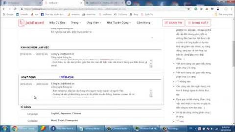 Hướng Dẫn Viết CV Xin Việc