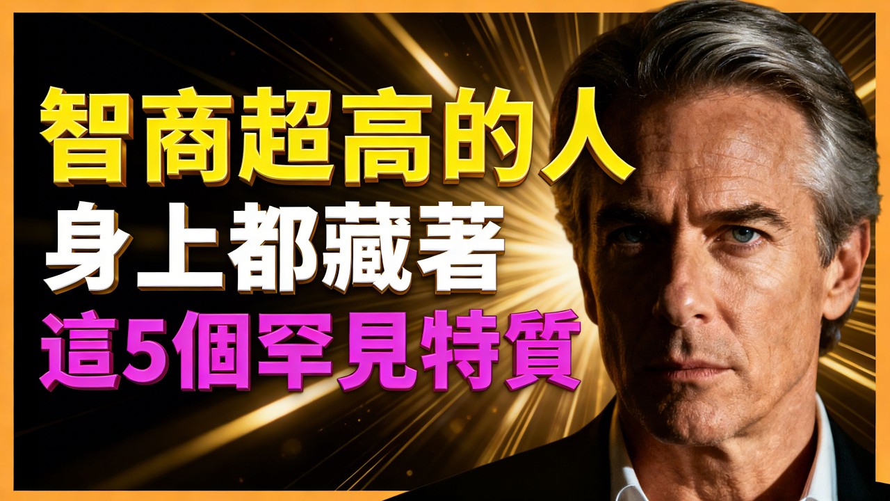 是你嗎？ 智商超高的人, 身上都藏著五個萬金難買的特質#人生智慧 #心理學 #人性 #思維模式 #成功哲理