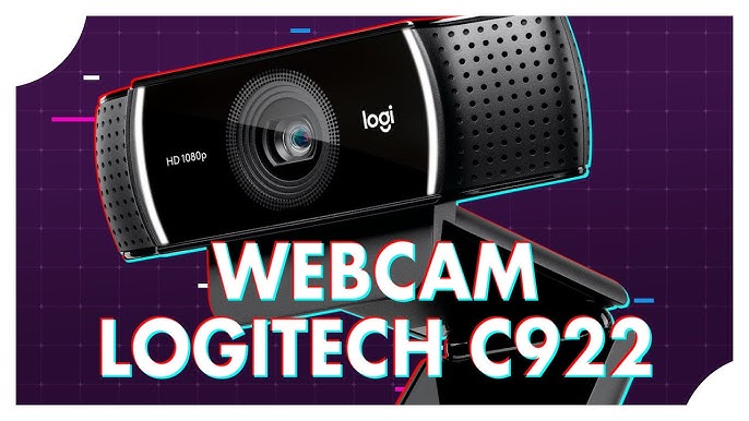 logitech Cámara web C922 Pro Stream 1080P para transmisión y grabación de  video HD 960-001087 (renovada)