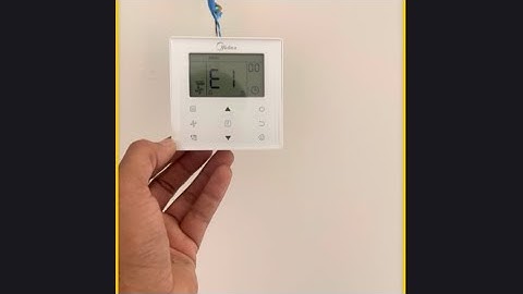 #midea mini vrf concealed unit ac? Error Code E1#hvac remote show E1 how to check commnecetoin duck?