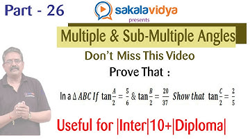 MULTIPLE & SUBMULTIPLE ANGLES PART   26