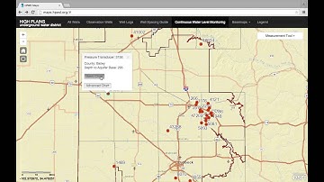 Continuous Water Level Monitoring Map