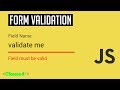 Javascript Form Validation Tutorial