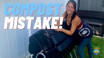 HET OPLOSSEN VAN MIJN COMPOSTTUMBLERFOUT - Hoe een stinkende composthoop te corrigeren