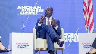 THIS MAN!! Ruto's remarks as he engages with the American Chamber of Commerce Business Summit!!