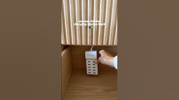 How i made a hidden charging station 📱🔋🔌 #homehacks #amazonhomefinds