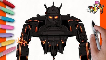 HOW TO DRAW JUGGERNAUT ASTRO TOILET | SKIBIDI TOILET 77 | STEP BY STEP | como dibujar skibidi toilet