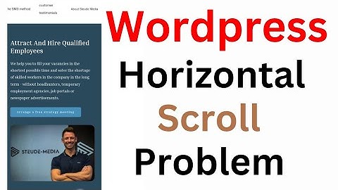 How To Fix Horizontal Bar Scroll in Mobile Responsive Problem For Wordpress Website